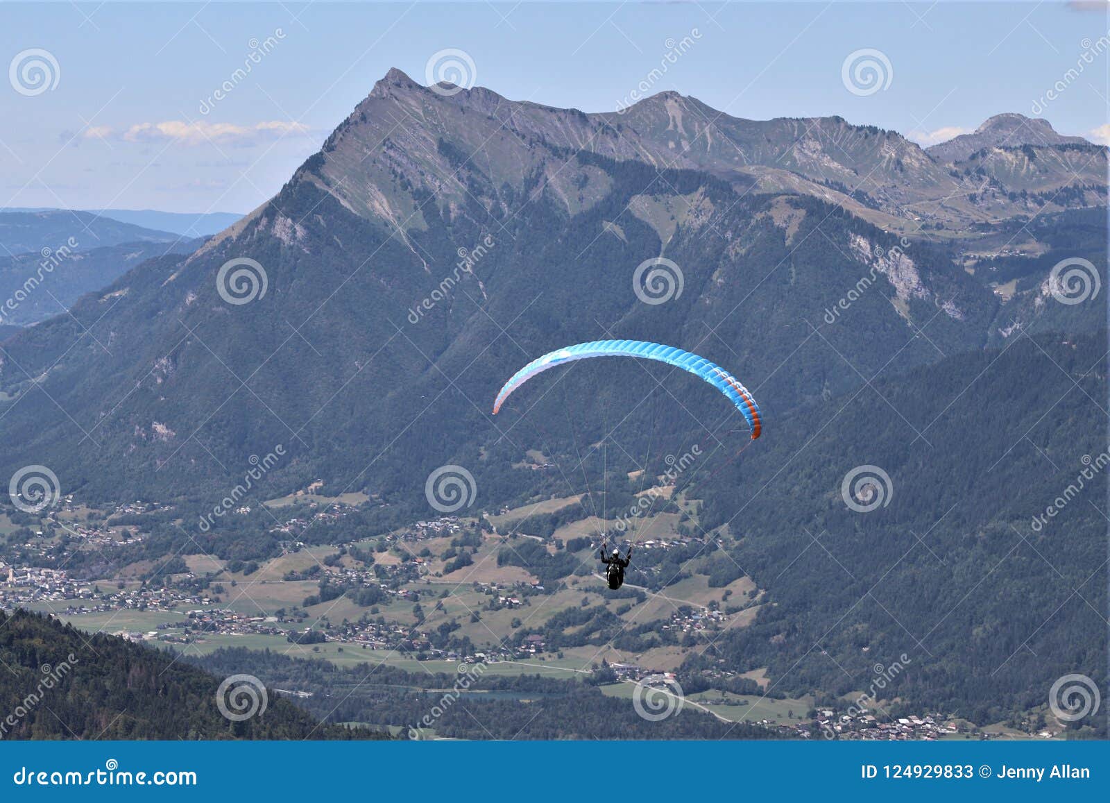 paragliding in samoens, french alps