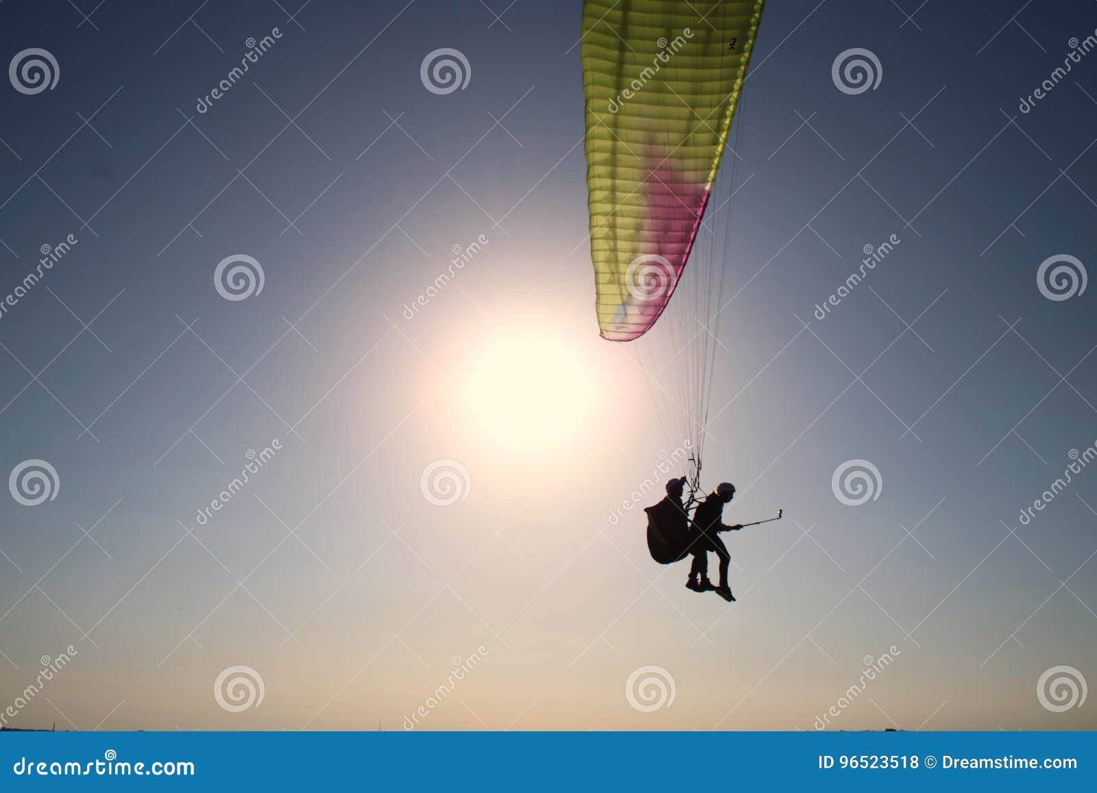 Paragliding tandem gopro stock photo. Image of paragliders - 96523518