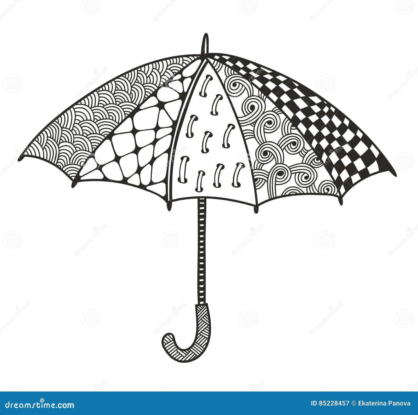 Paraguas Del Garabato Para Ilustración Vector - de viejo, trazado: 85228457