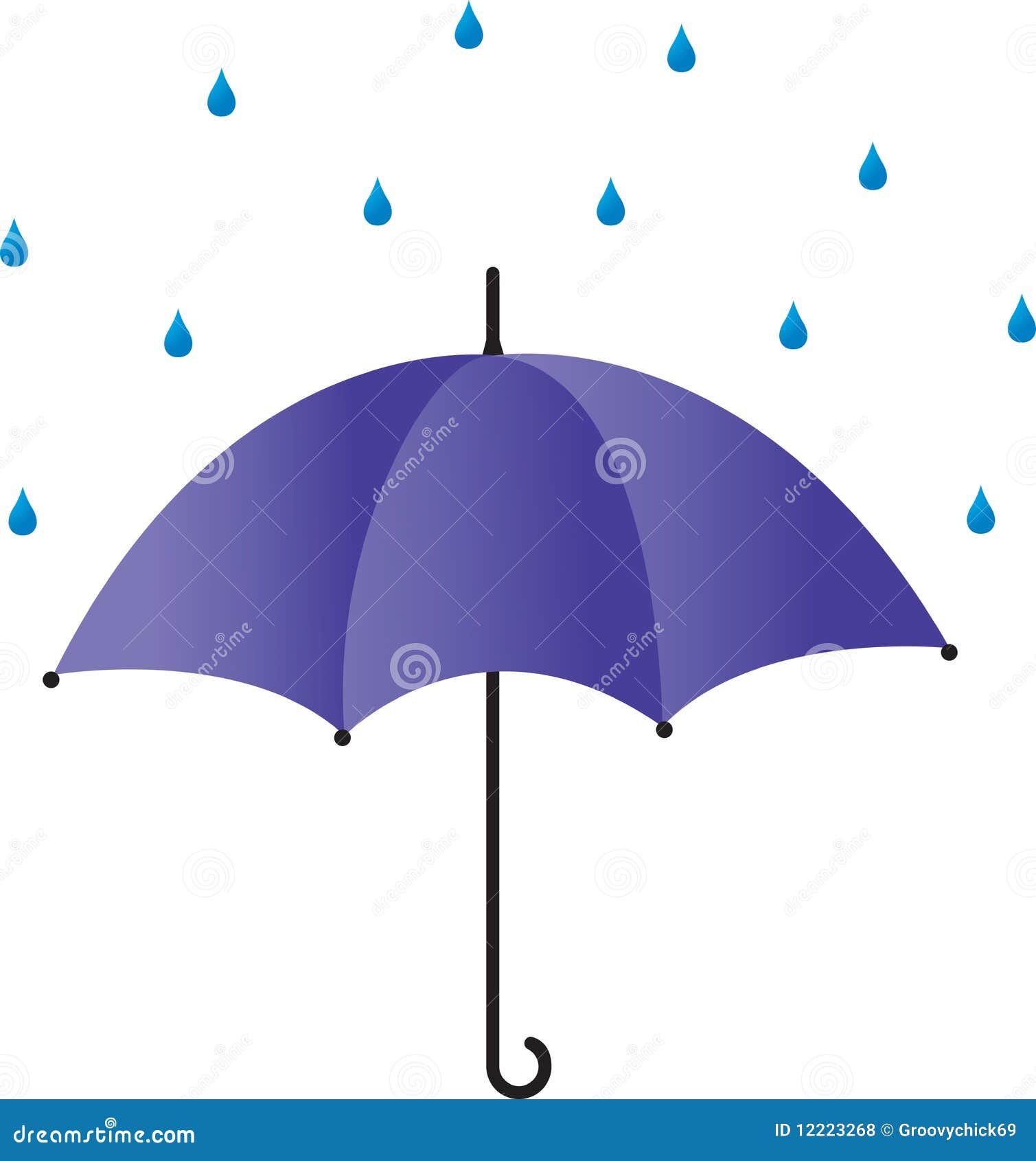 Paraguas la lluvia ilustración del Ilustración de invierno -