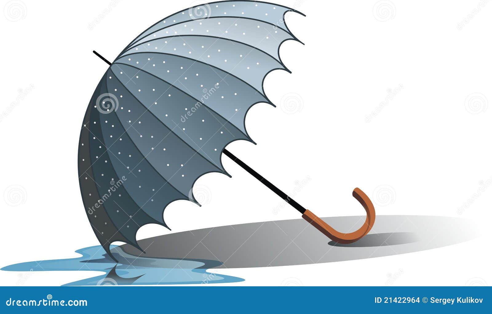 mojado del vector. Ilustración de blanco -