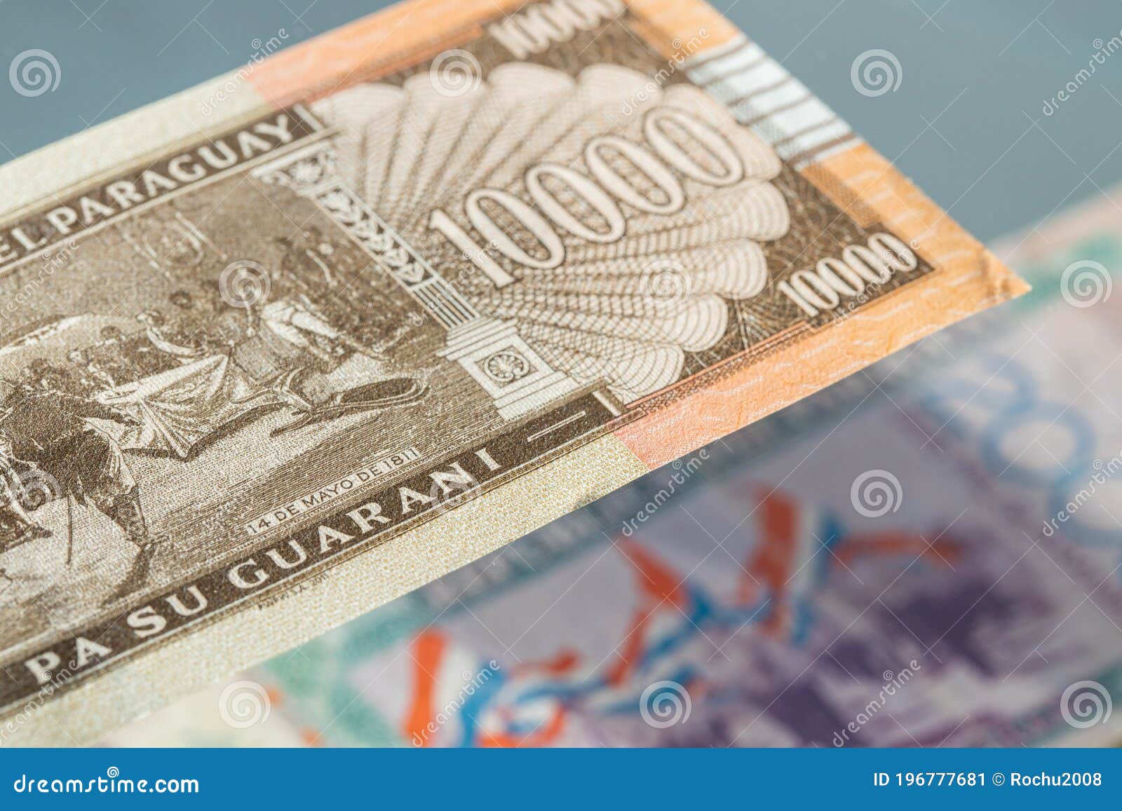 paraguay money, guaranies, paper banknotes