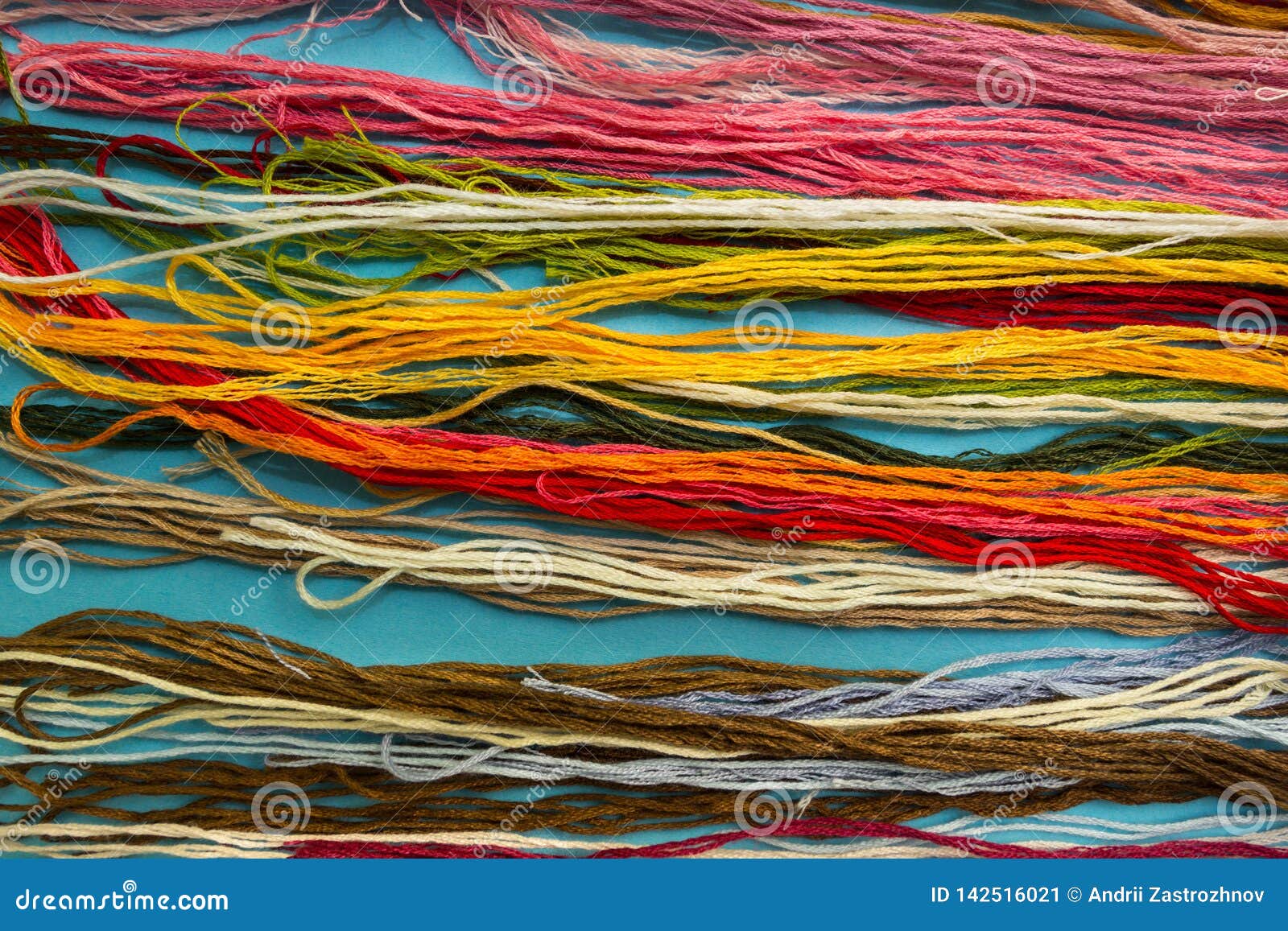 Parallel Colorful Cotton Embroidery Floss Background, Threads for ...
