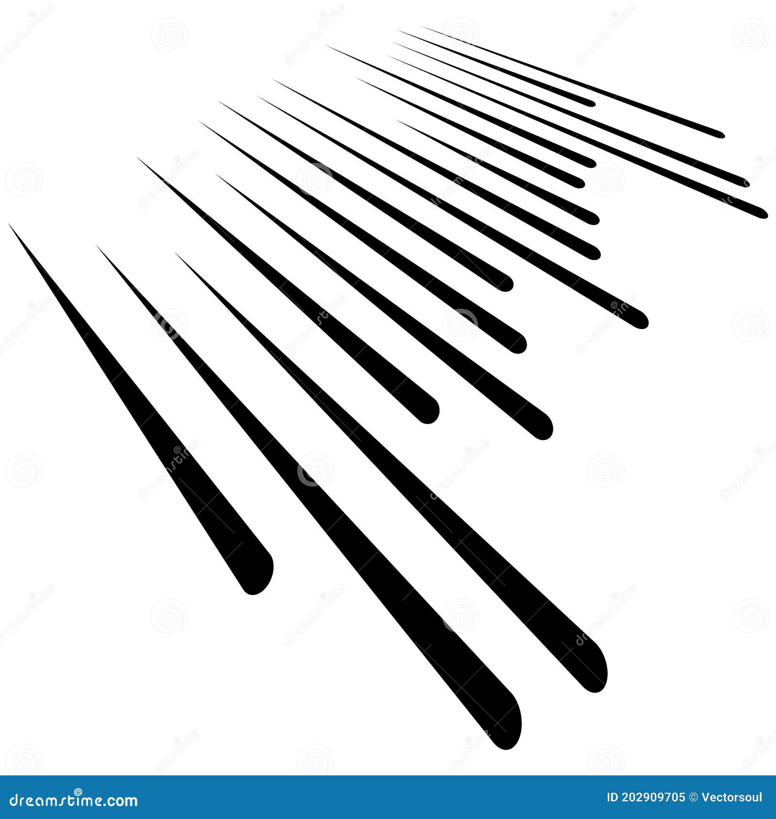 Parallel Straight Lines, Stripes in Perspective 3d Stock Vector