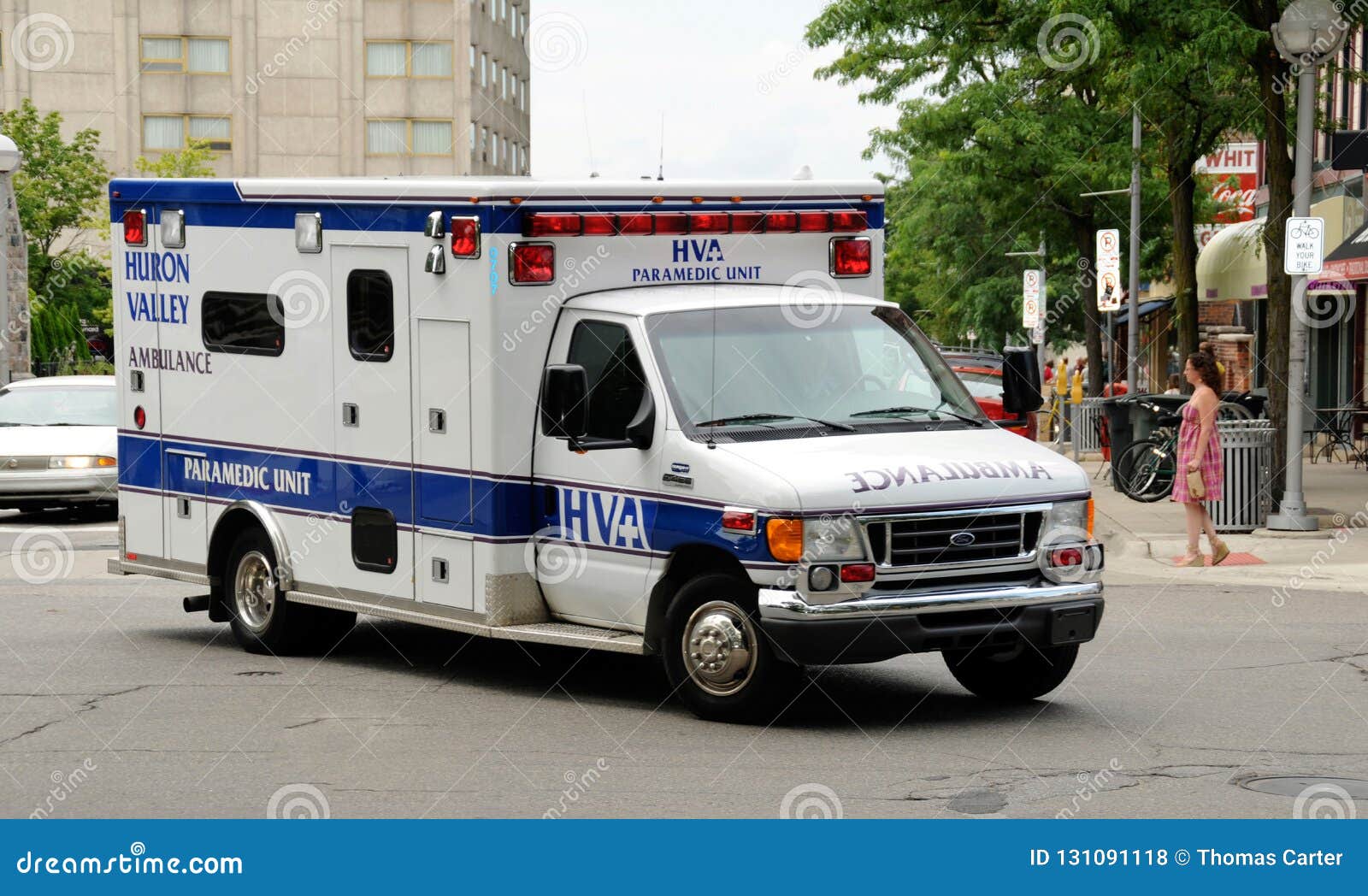 A Paramedic Unit on a Emergency Call Editorial Stock Photo Image of