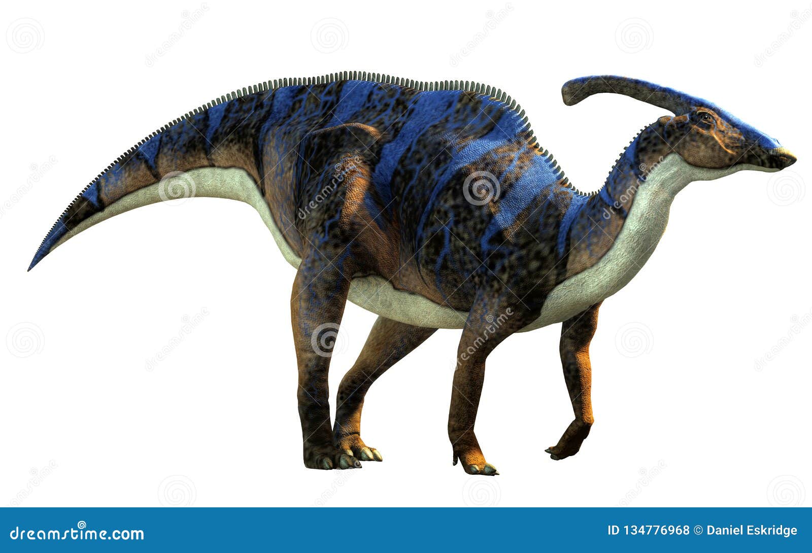 Parasaurolophus 3D Illustration Stock Illustration - Illustration of  parasaurolophus, cretaceous: 76809179