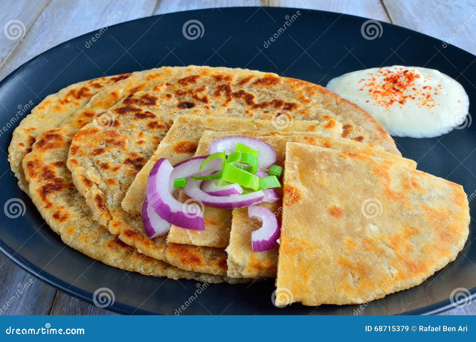 Paratha flatbread stock image. Image of fresh, asian 68715379