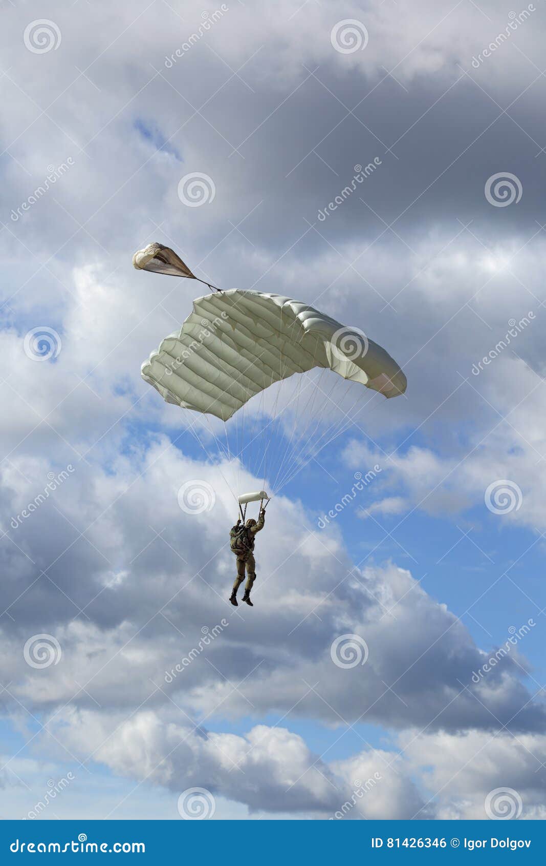 Paratrooper stock photo. Image of descent, soar, landing 81426346