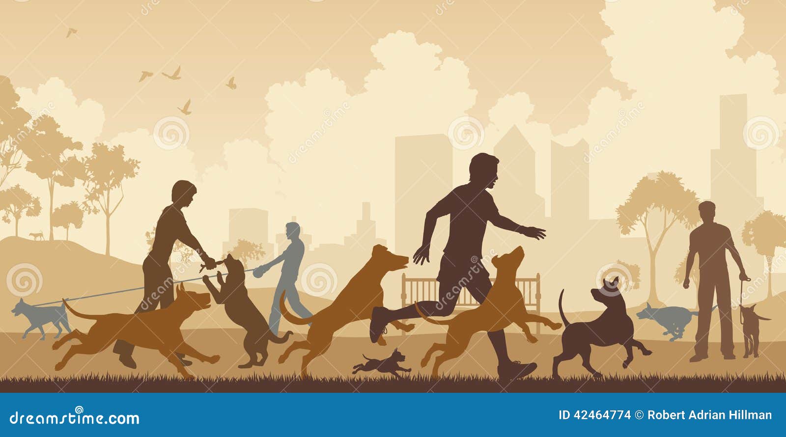 Parc de chien illustration de vecteur. Illustration du chihuahua 42464774