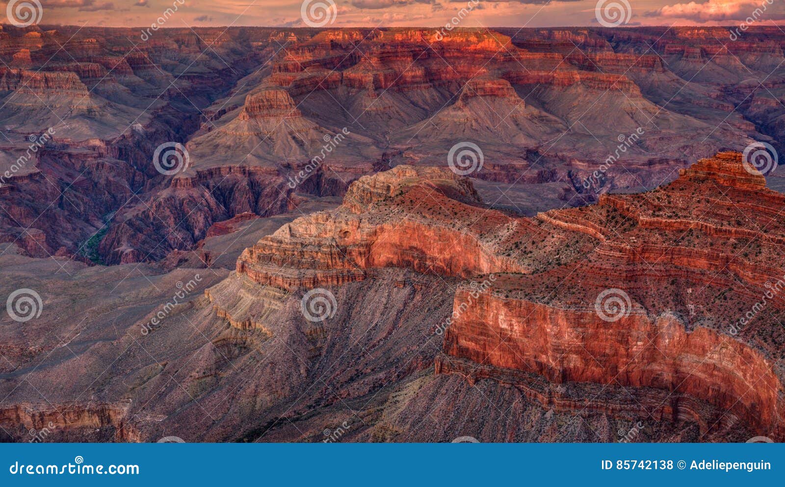 Parc National De Grand Canyon Coucher Du Soleil Arizona