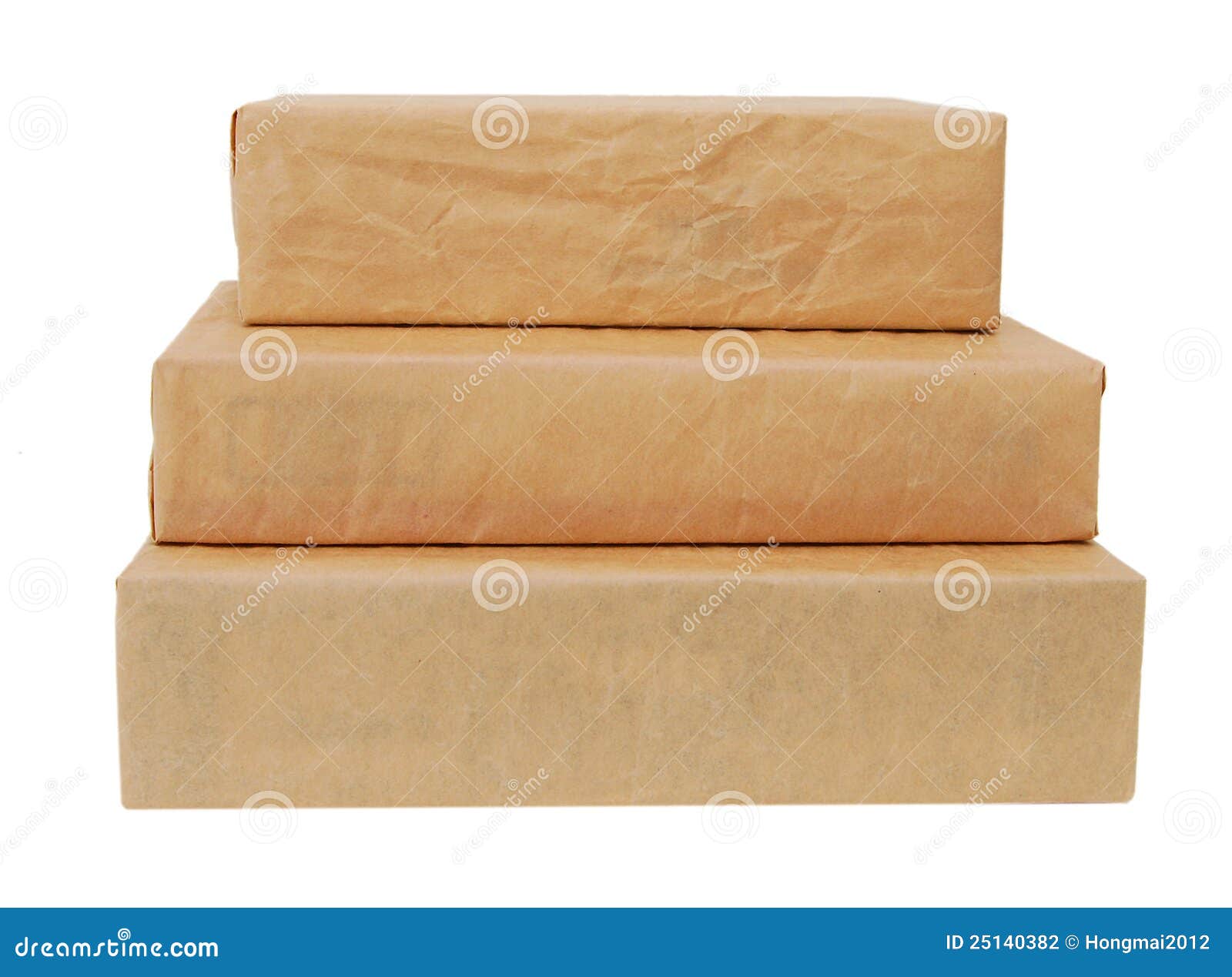 Parcel Wrapped with Brown Paper Stock Photo Image of packaging