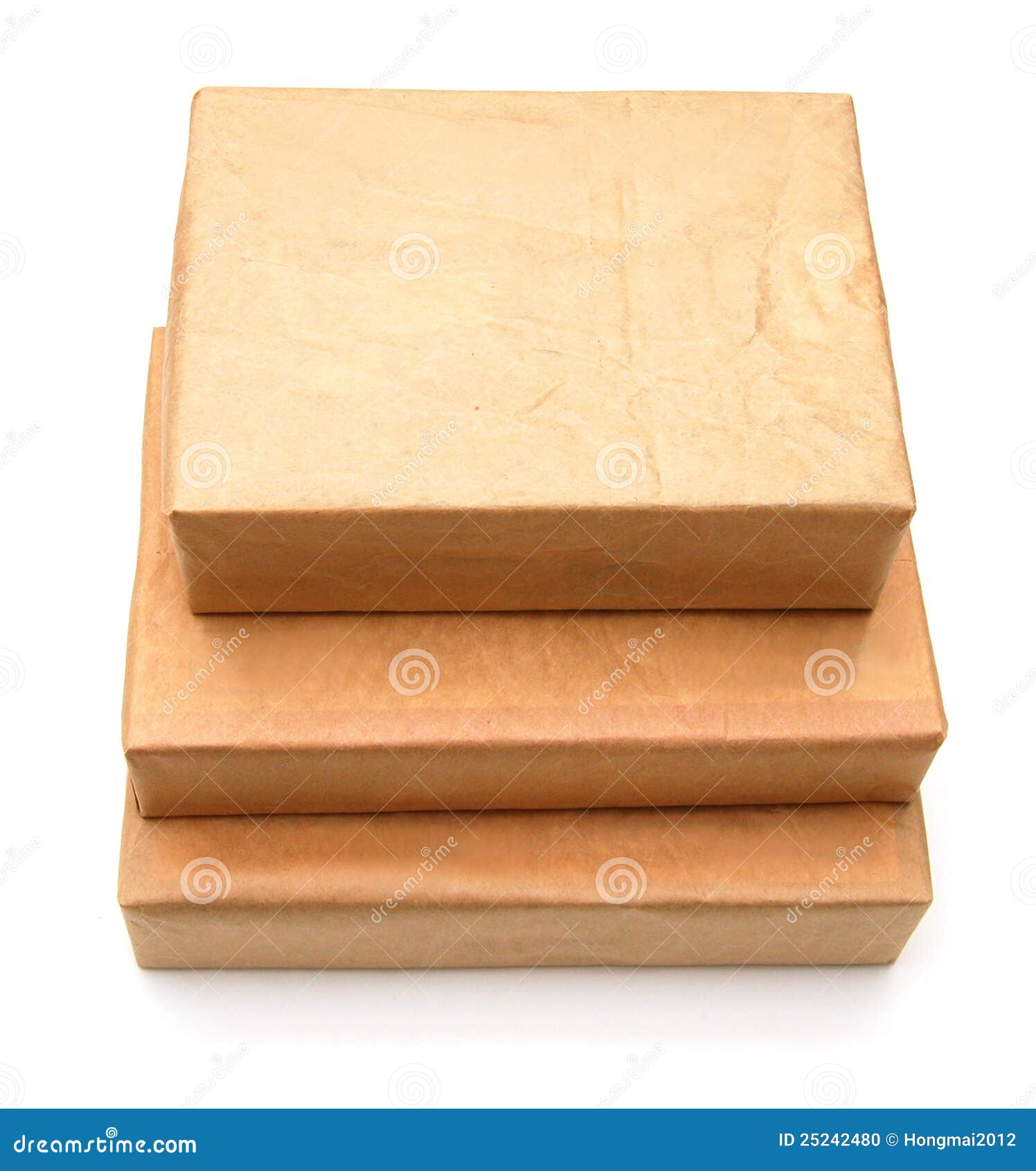 Parcel Wrapped with Brown Paper Stock Photo Image of rope, corrugated