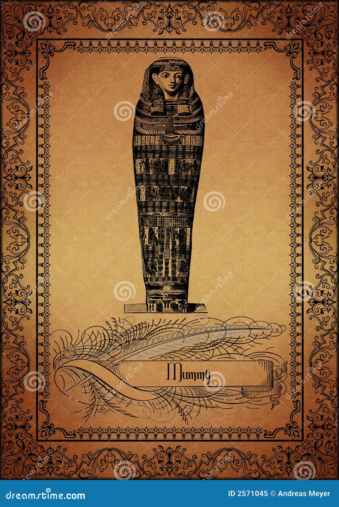 ParchmentEgyptian stock illustration. Illustration of egyptian 2571045
