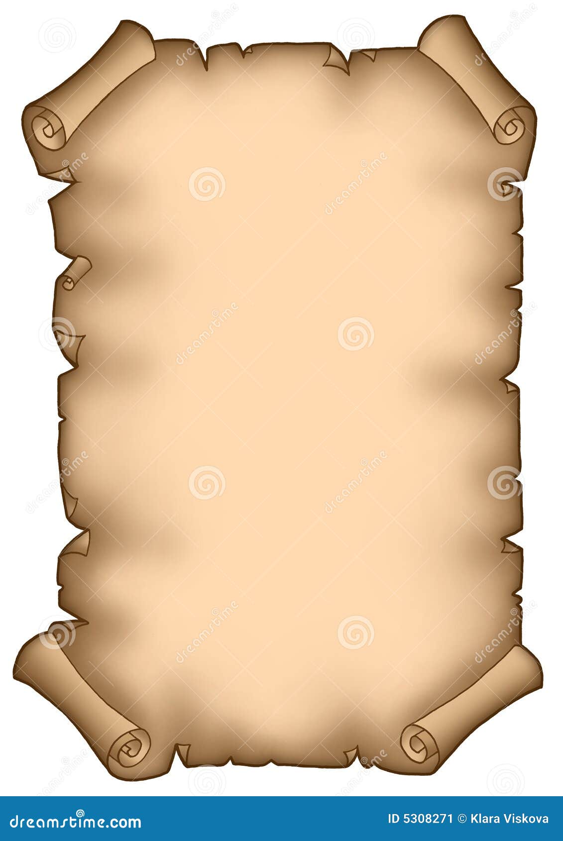 Parchment letter 2 stock illustration. Illustration of letter 5308271