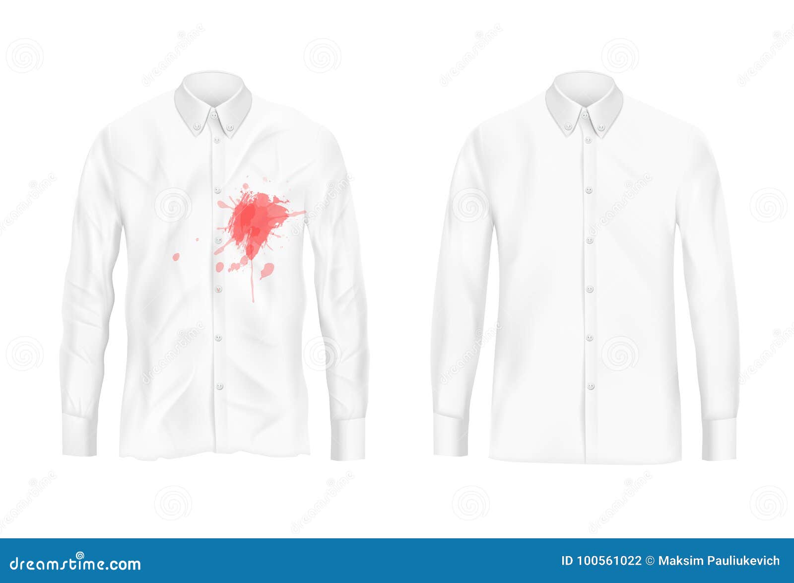 Shirt Stain Remover Experiment Vector Concept Stock Vector ...