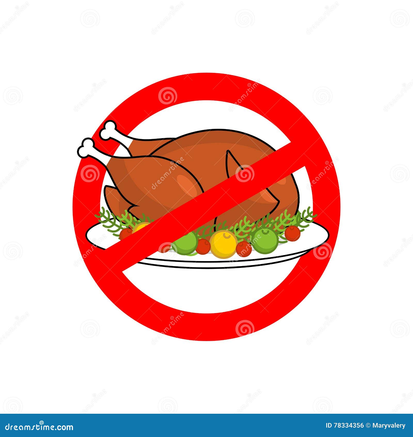 Pare El Pavo Asado Comida Frita Prohibida Muestra Roja De La Prohibición Ilustración del Vector - Ilustración de concepto, redondo: 78334356 Pare El Pavo Asado Comida Frita Prohibida Muestra Roja De La Prohibición Ilustración del Vector - Ilustración de concepto, redondo: 78334356