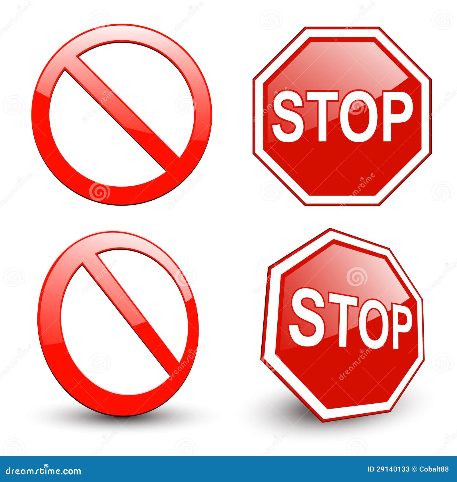 Pare o sinal, símbolo proibido do círculo.
