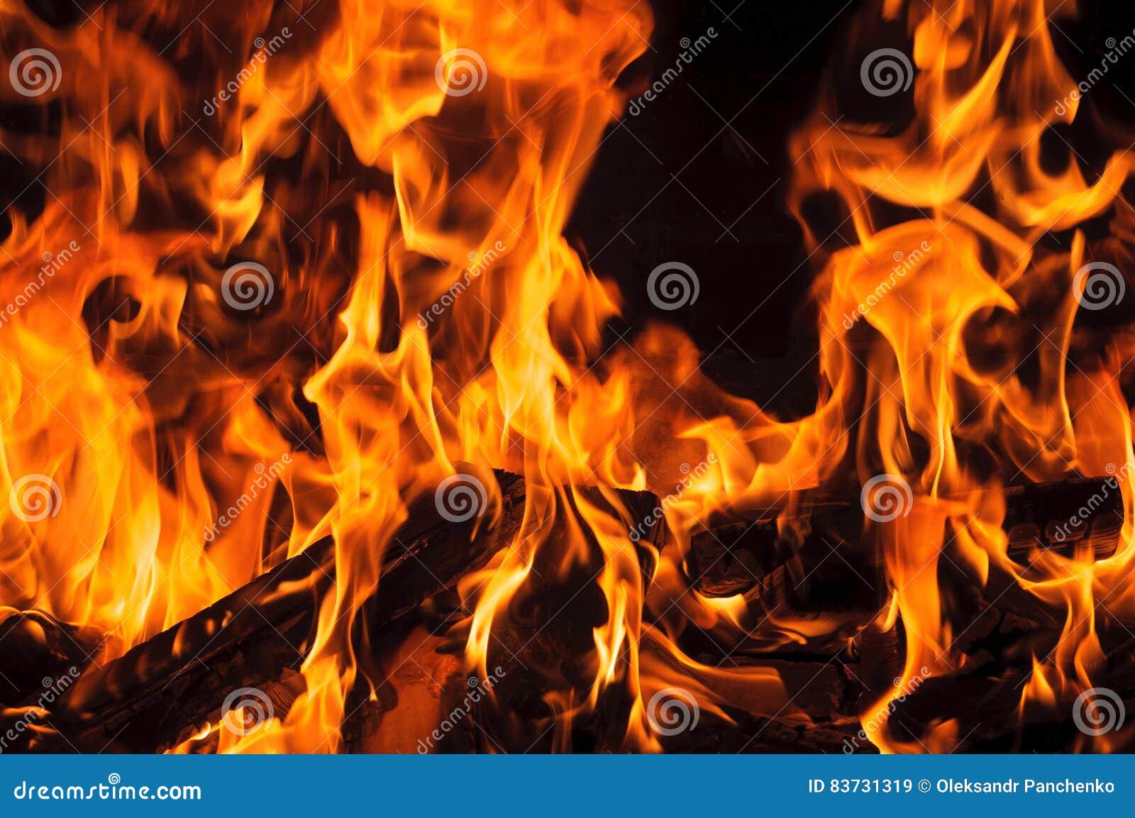 Cierre de fuego y llamas Pared PosterCasa Pared Arte Imagen de decoración del hogar