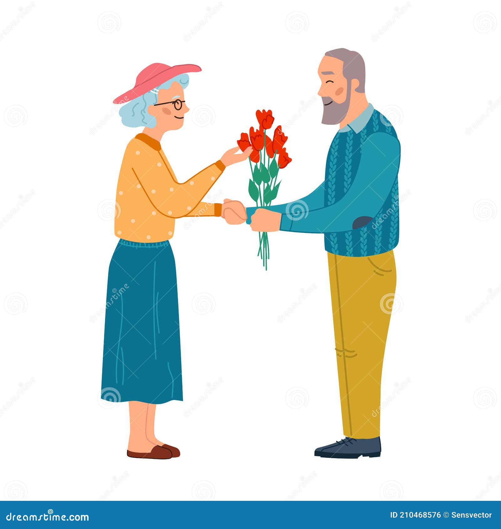 Pareja Madura En Amor Hombre Da Flores a Mujer Ilustración del Vector - Ilustración de abuela, pensionista: 210468576 Pareja Madura En Amor Hombre Da Flores a Mujer Ilustración del Vector - Ilustración de abuela, pensionista: 210468576