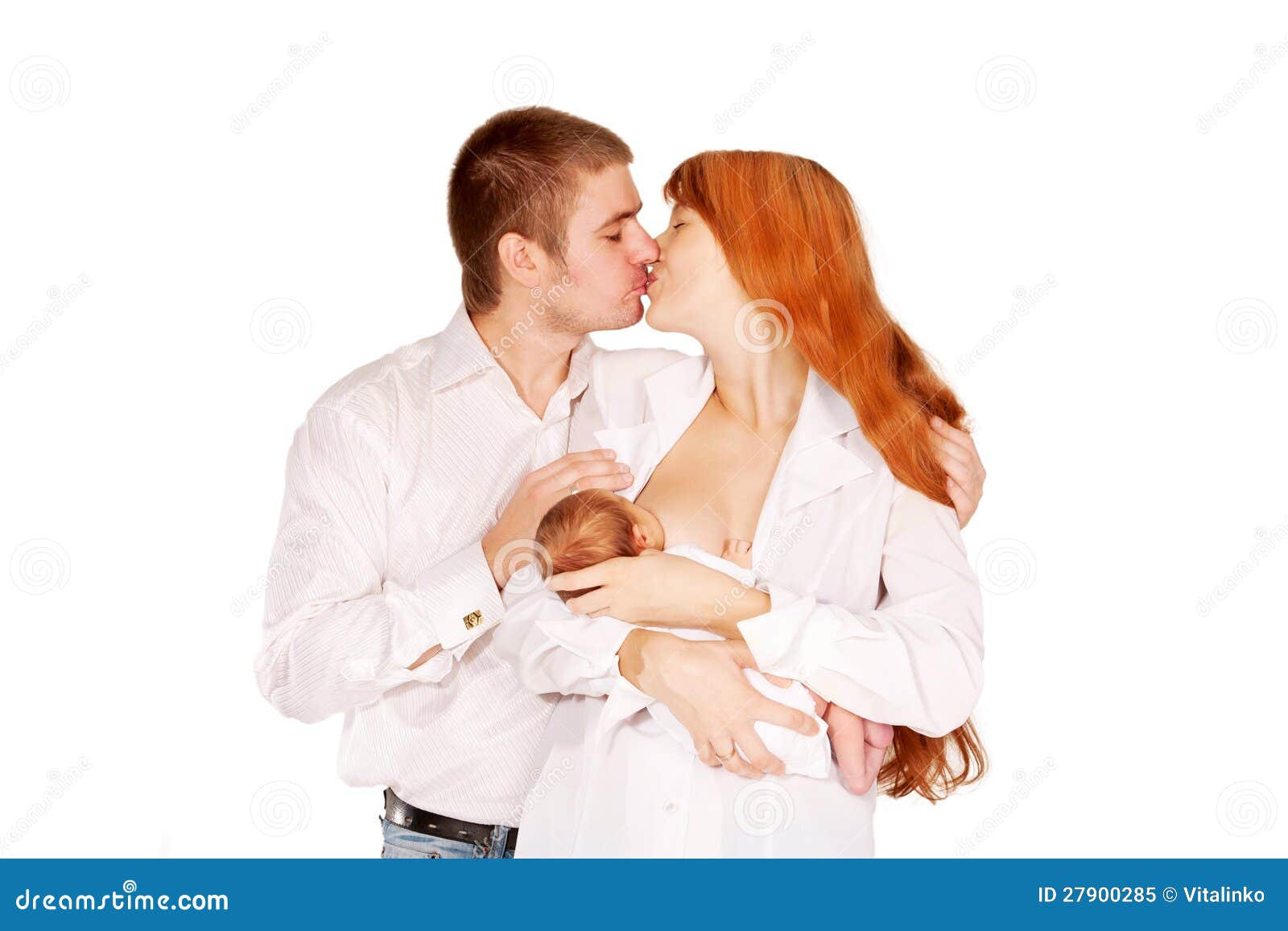 Breastfeeding Husband Stock Photos photo