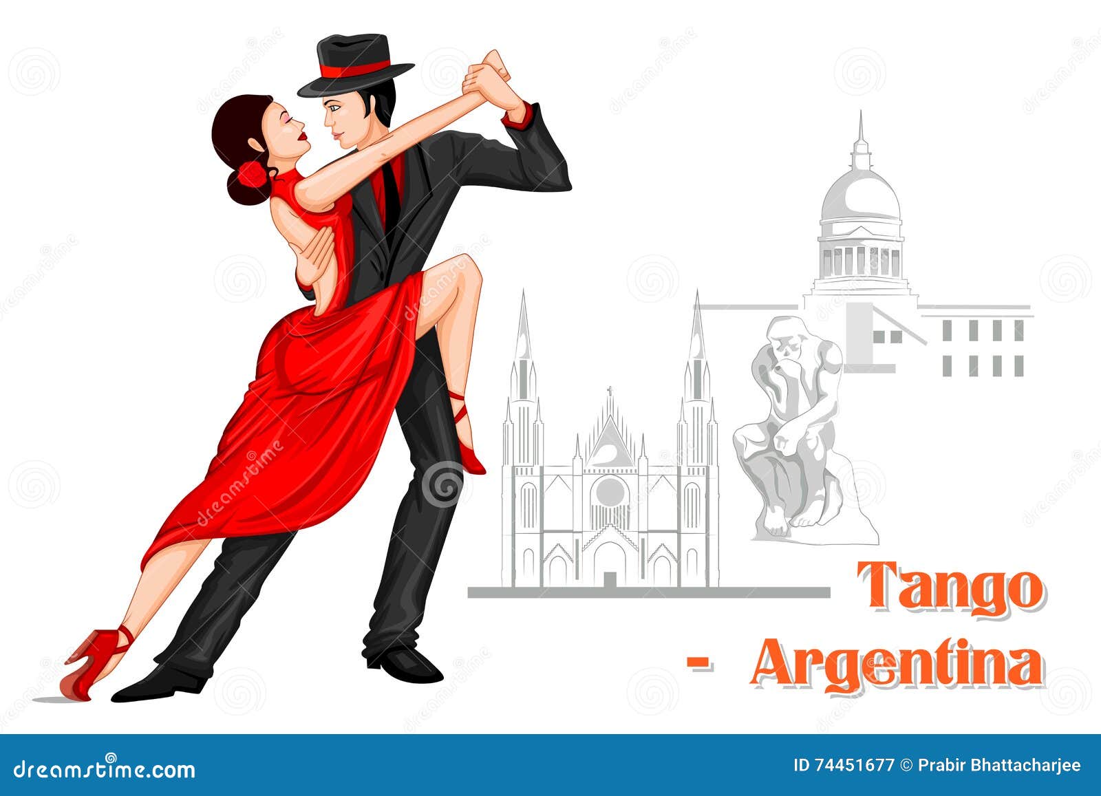 Pares De Argentina Que Executam a Dança Do Tango De Argentina
