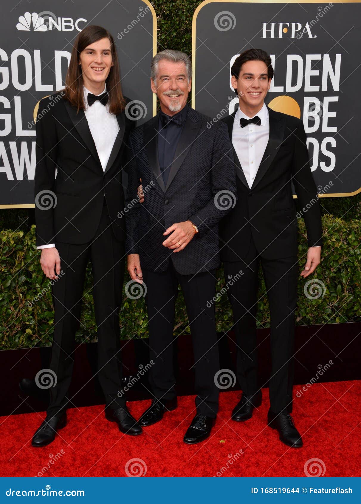 Paris Brosnan, Pierce Brosnan & Dylan Brosnan Editorial Stock Image