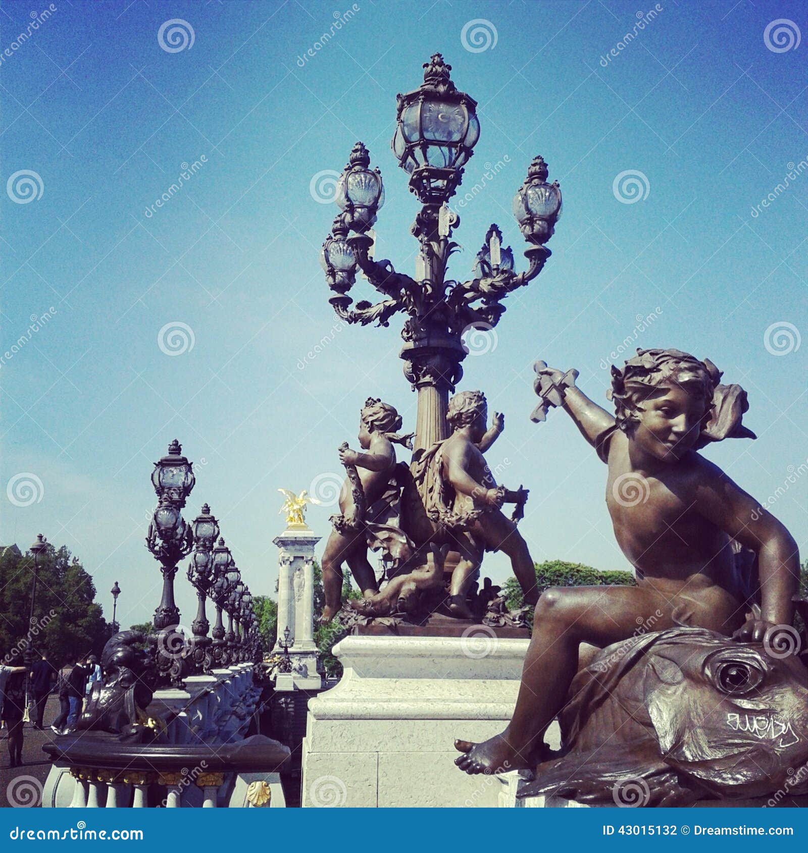 Paris cherub bridge stock photo. Image of cherubs, ornate 43015132