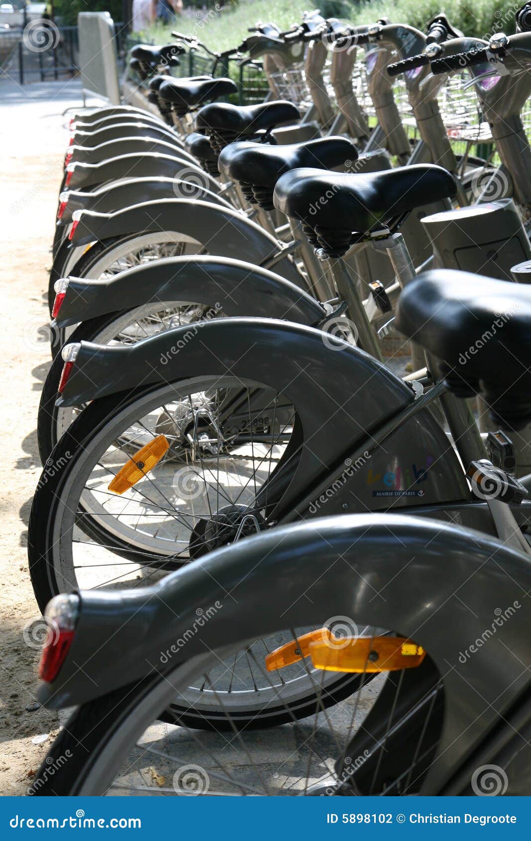 Paris City Bikes stock photo. Image of europe, rack, commuters 5898102