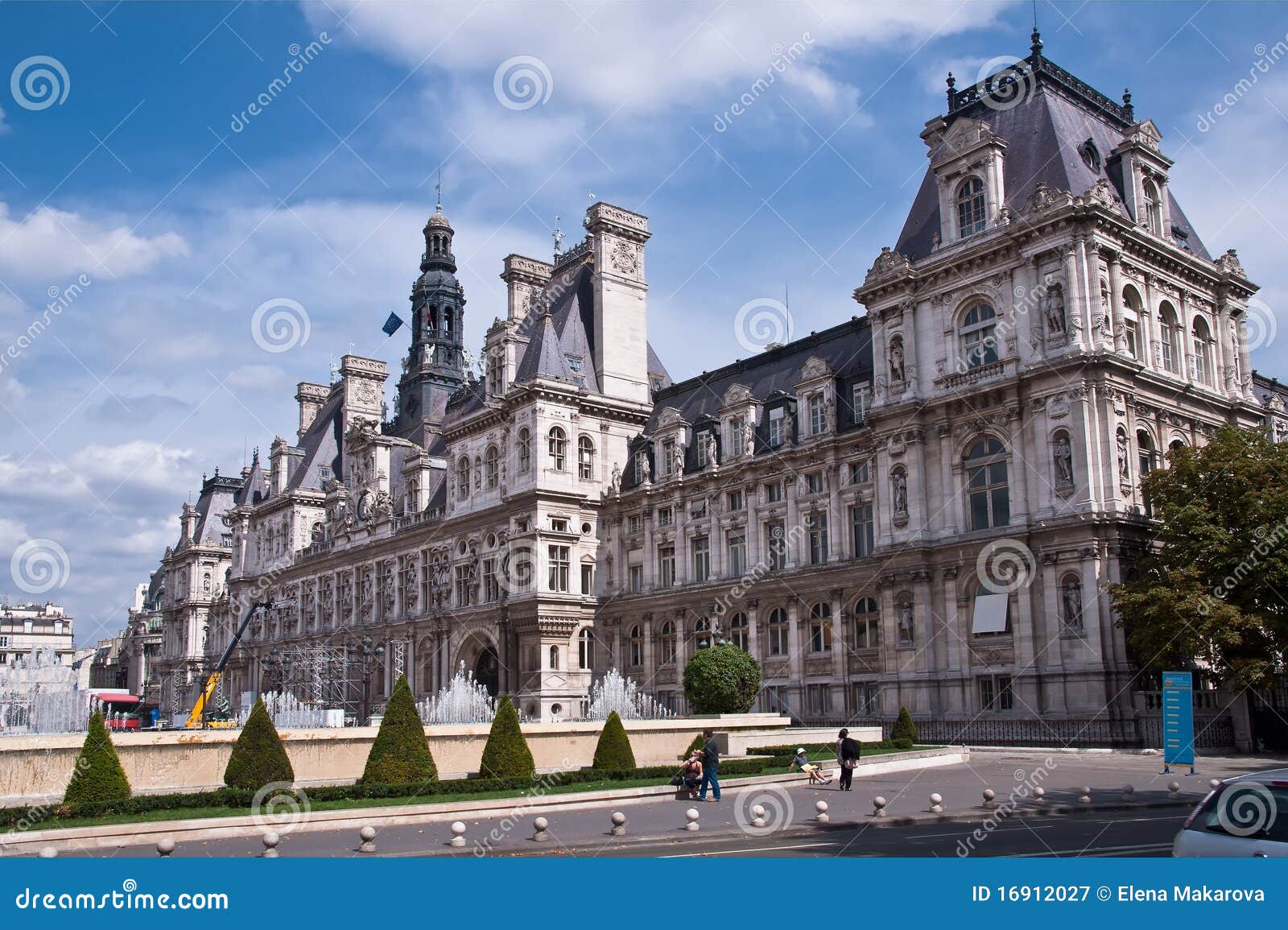 Paris City Hall editorial photography. Image of government - 16912027