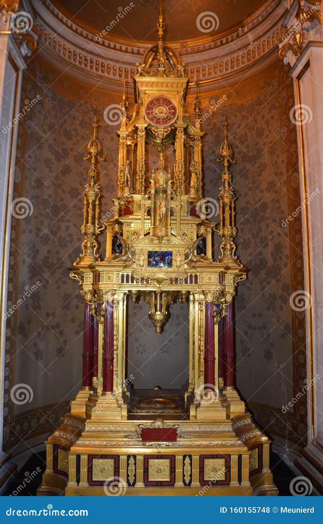 Paris City Hall`s Old Clock Editorial Stock Photo - Image of heritage ...