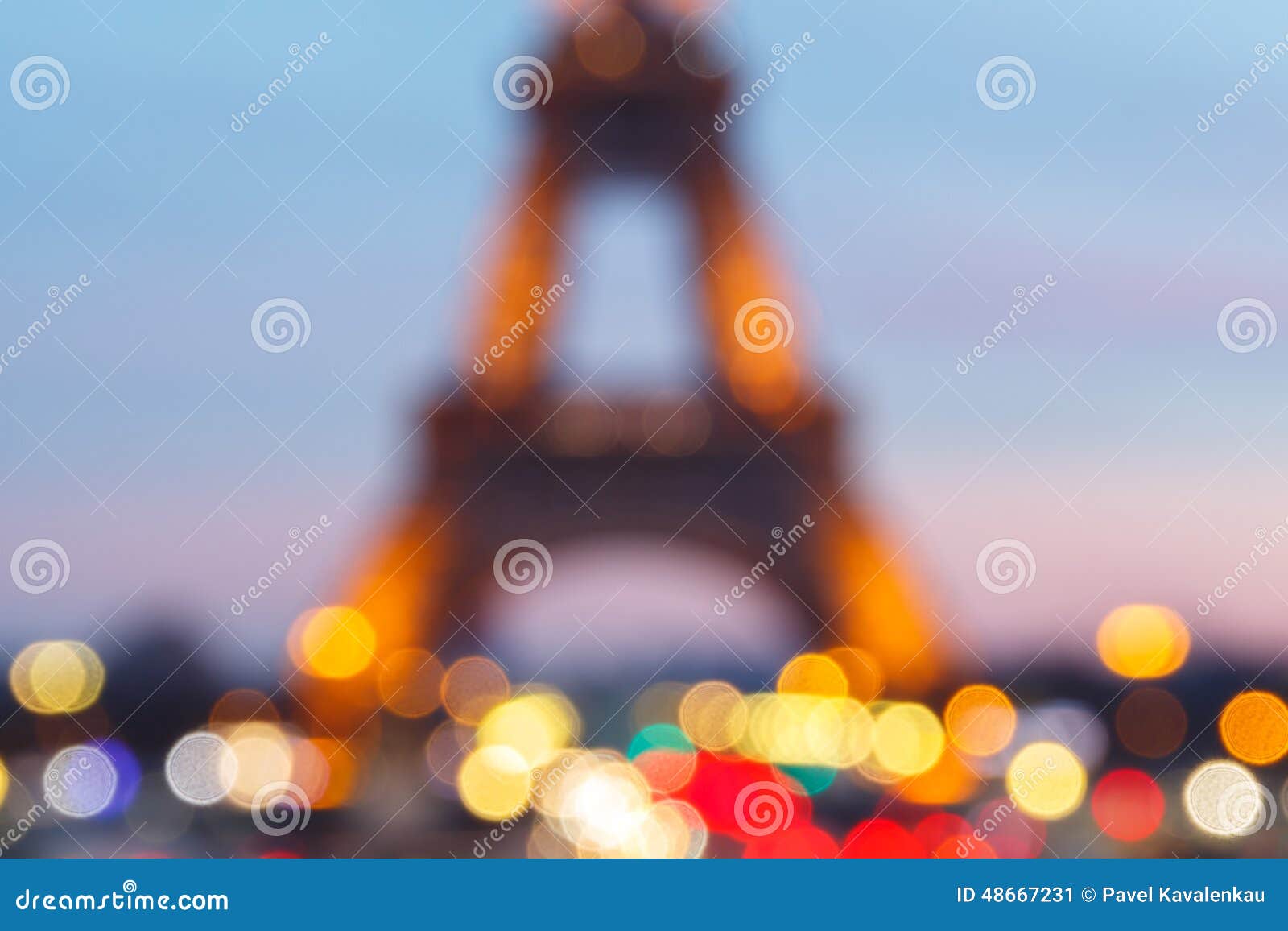 Paris Eiffel Tower Bokeh Editorial Photo Image Of Night Europe