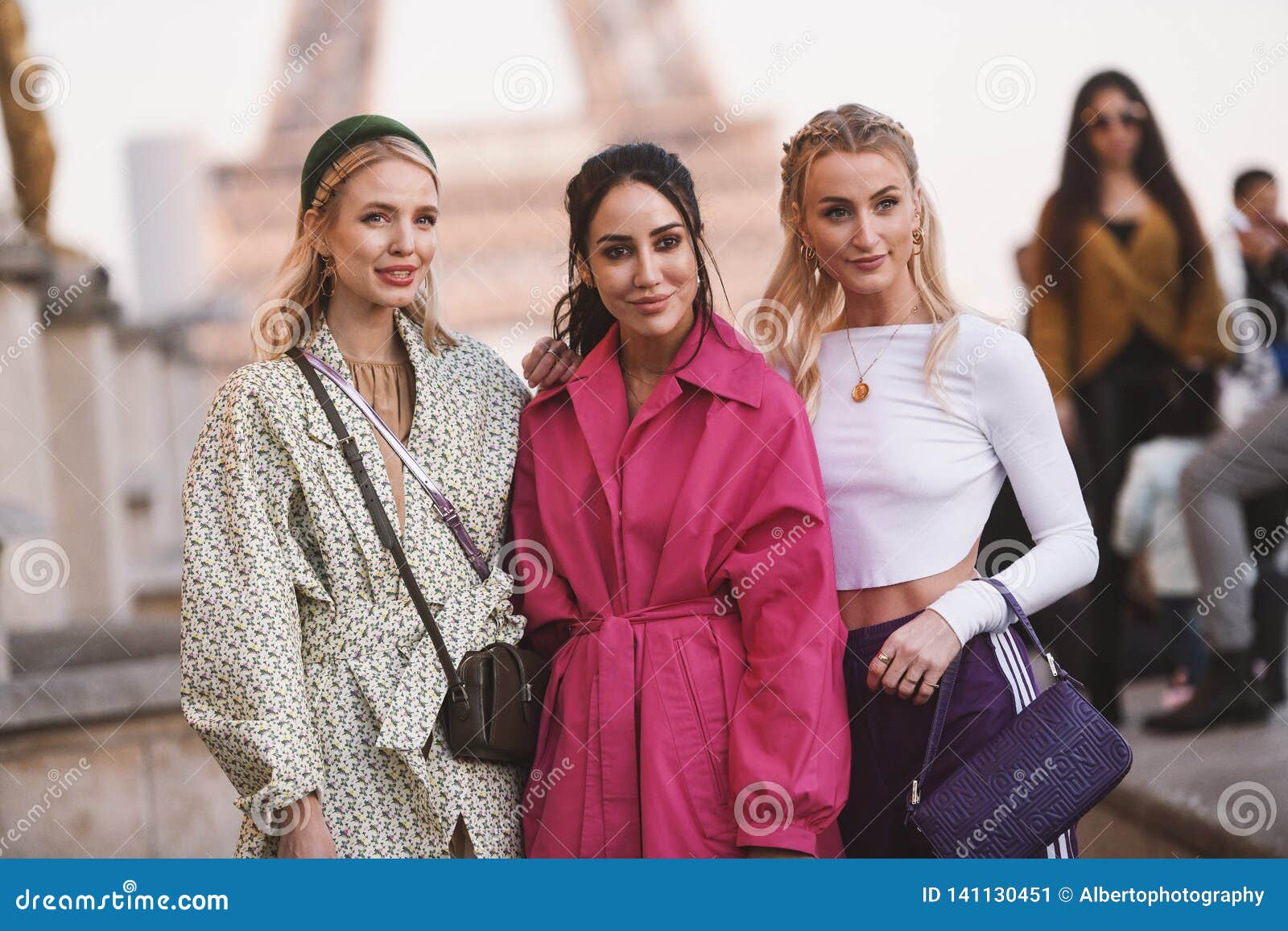Paris, France - February 27, 2019: Street Style Outfit - Women