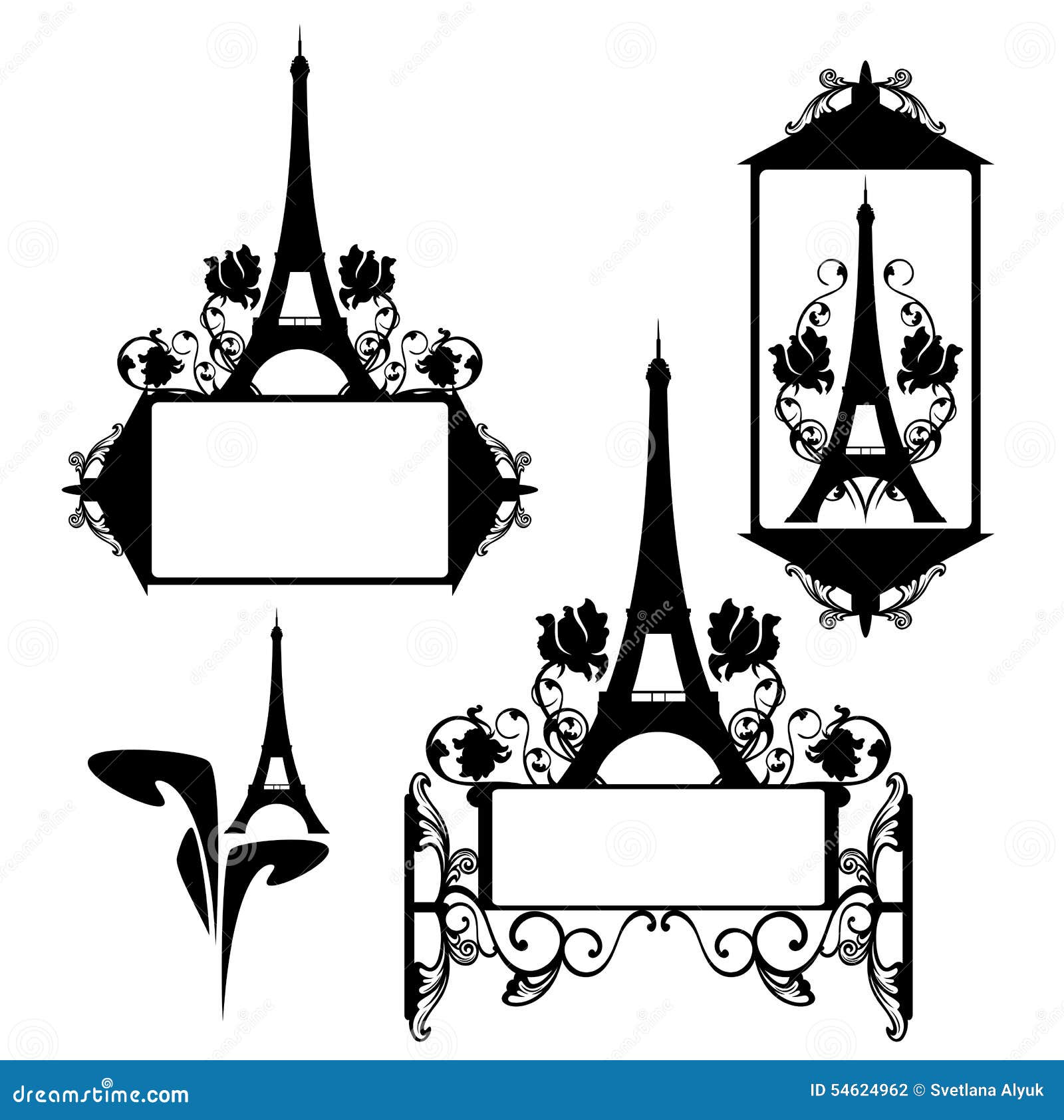 Download Paris Frame Design Stock Vector - Image: 54624962