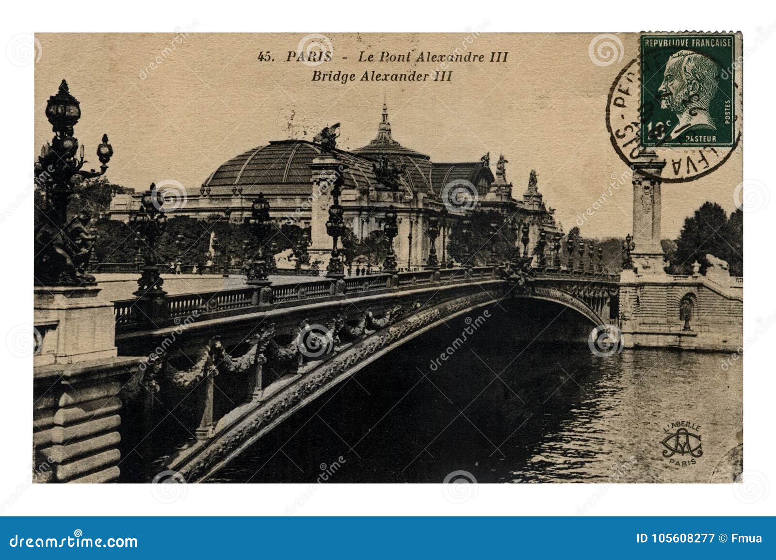 Paris, France, Alexander III Bridge, Circa 1923, Editorial Photography ...