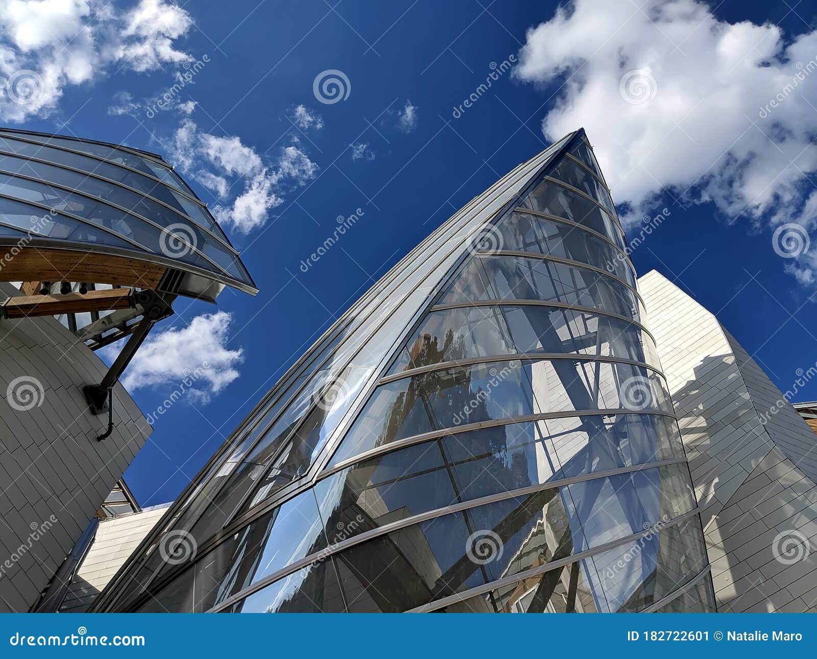 The Fondation Louis Vuitton Museum in Paris Editorial Photo