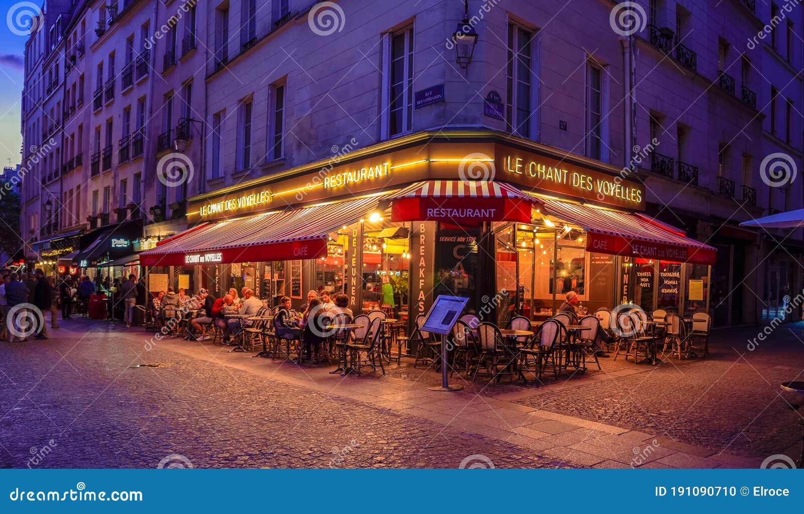People in Cafes and Restaurants in the Streets of Paris Editorial Image ...