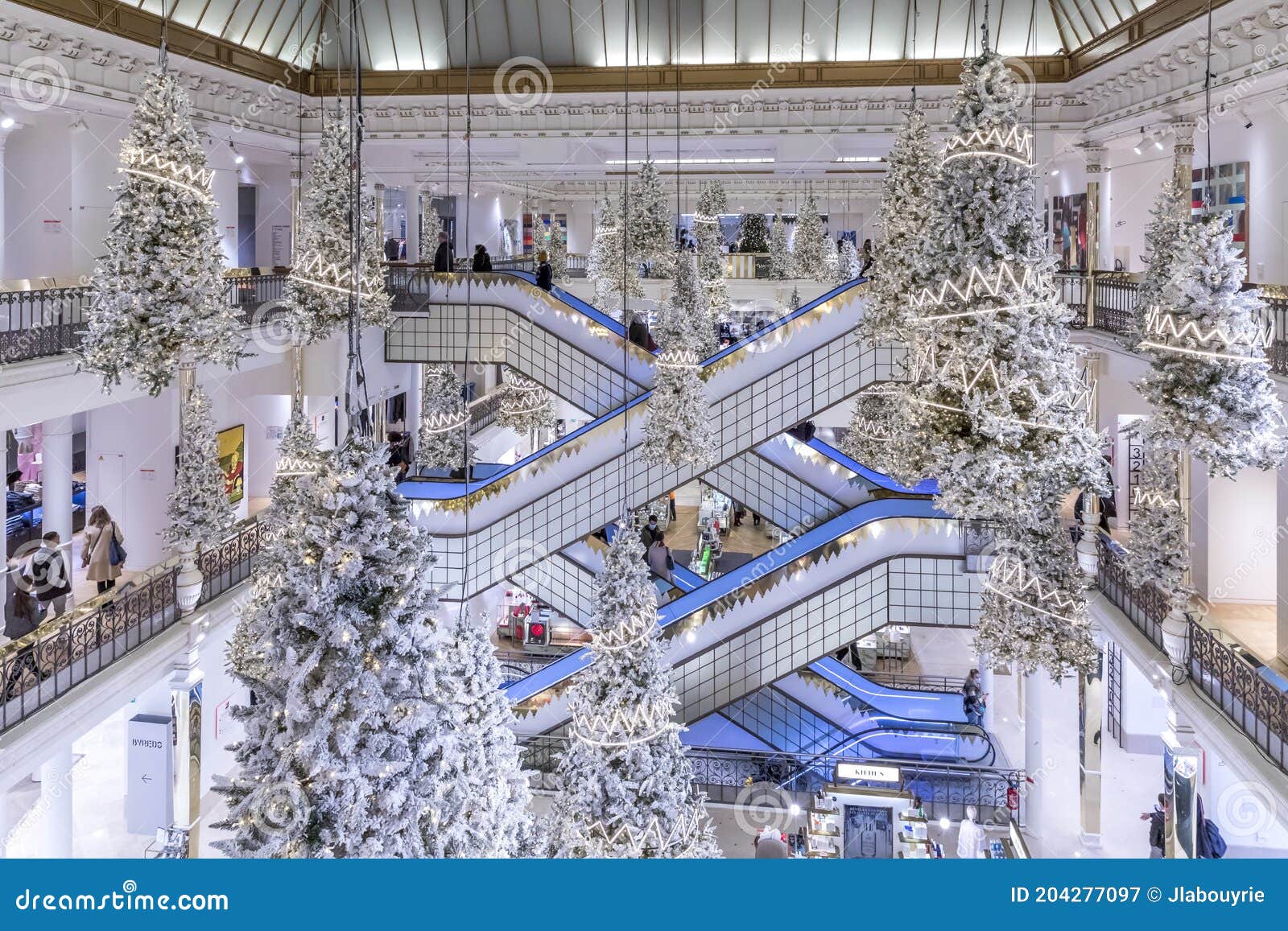 An Interior of the Trading Floor of Le Bon Marche Rive Gauche, the Oldest  Parisian Department Store, in Christmas Furniture Editorial Photography -  Image of celebration, architecture: 204277097