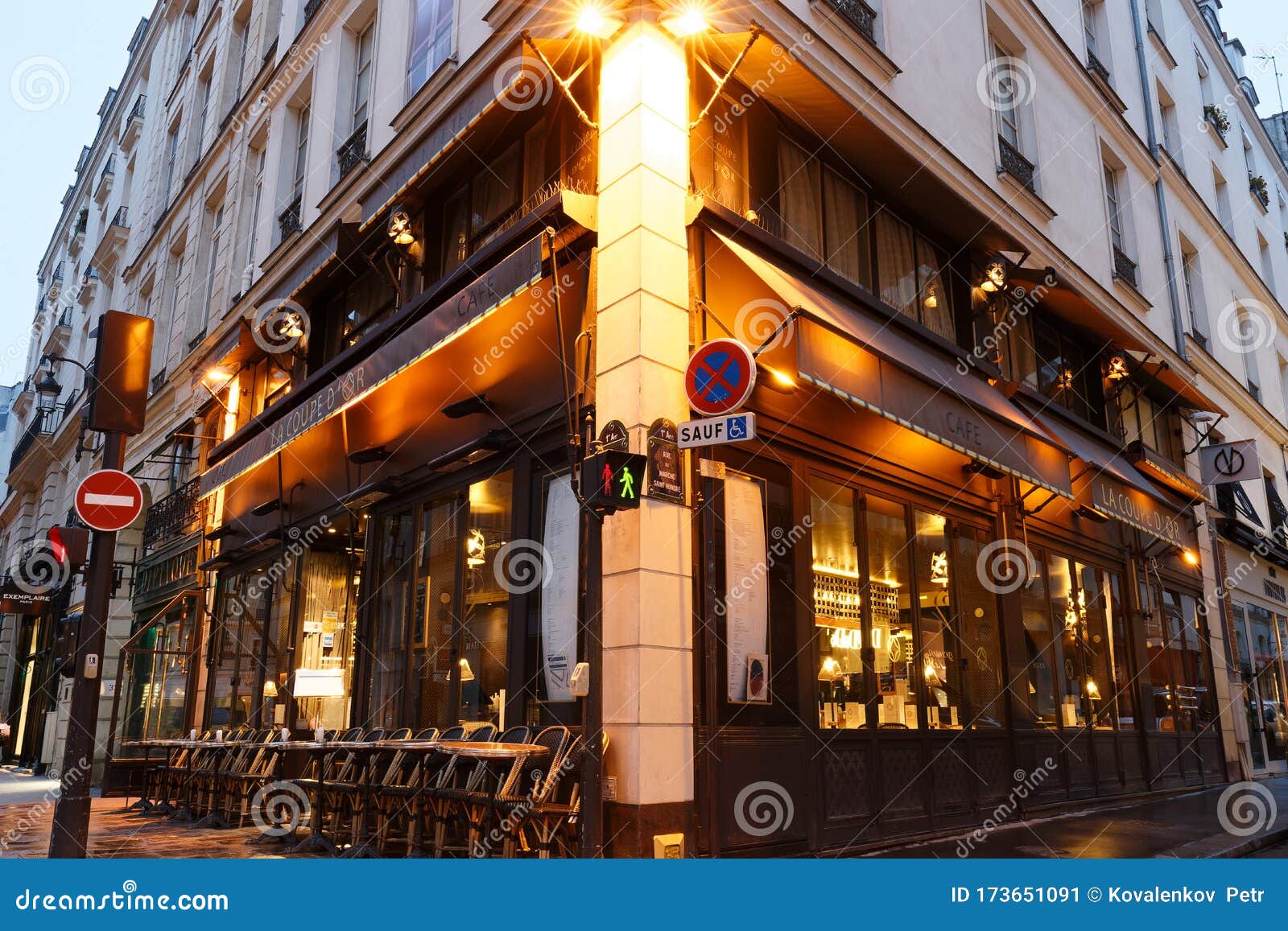 The Traditional French Cafe La Coupe DOr Located Near ...