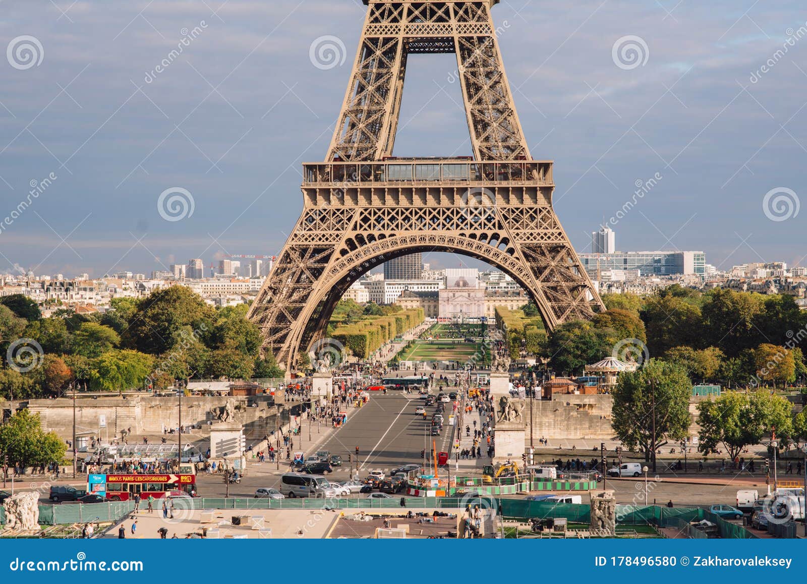 Download Paris France A Fragment Of The Construction Of The Eiffel Tower Editorial Image Image Of Tourist Europe 178496580