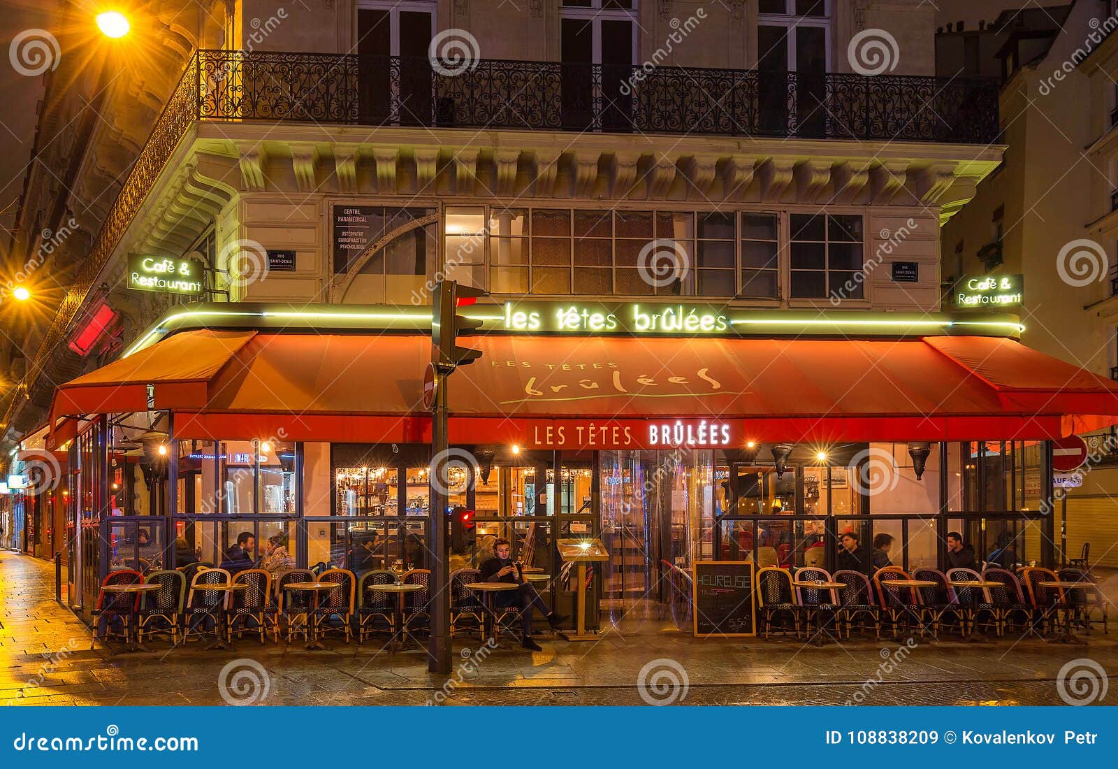 Les Tetes Brulees Daredevils in French is Traditional French Cafe ...