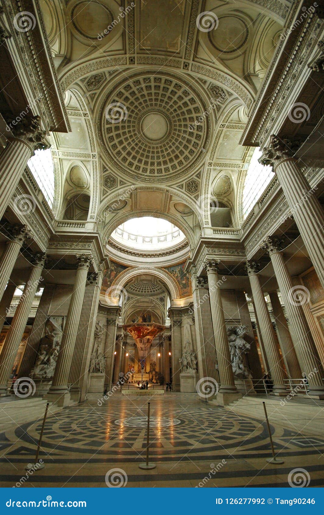 Interior View Of The Pantheon In Paris Editorial Photography