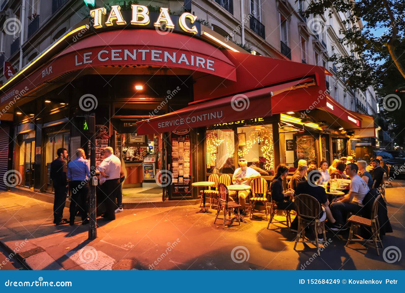 Cafe Le Centenaire Is Typical French Cafe Located Near The ...