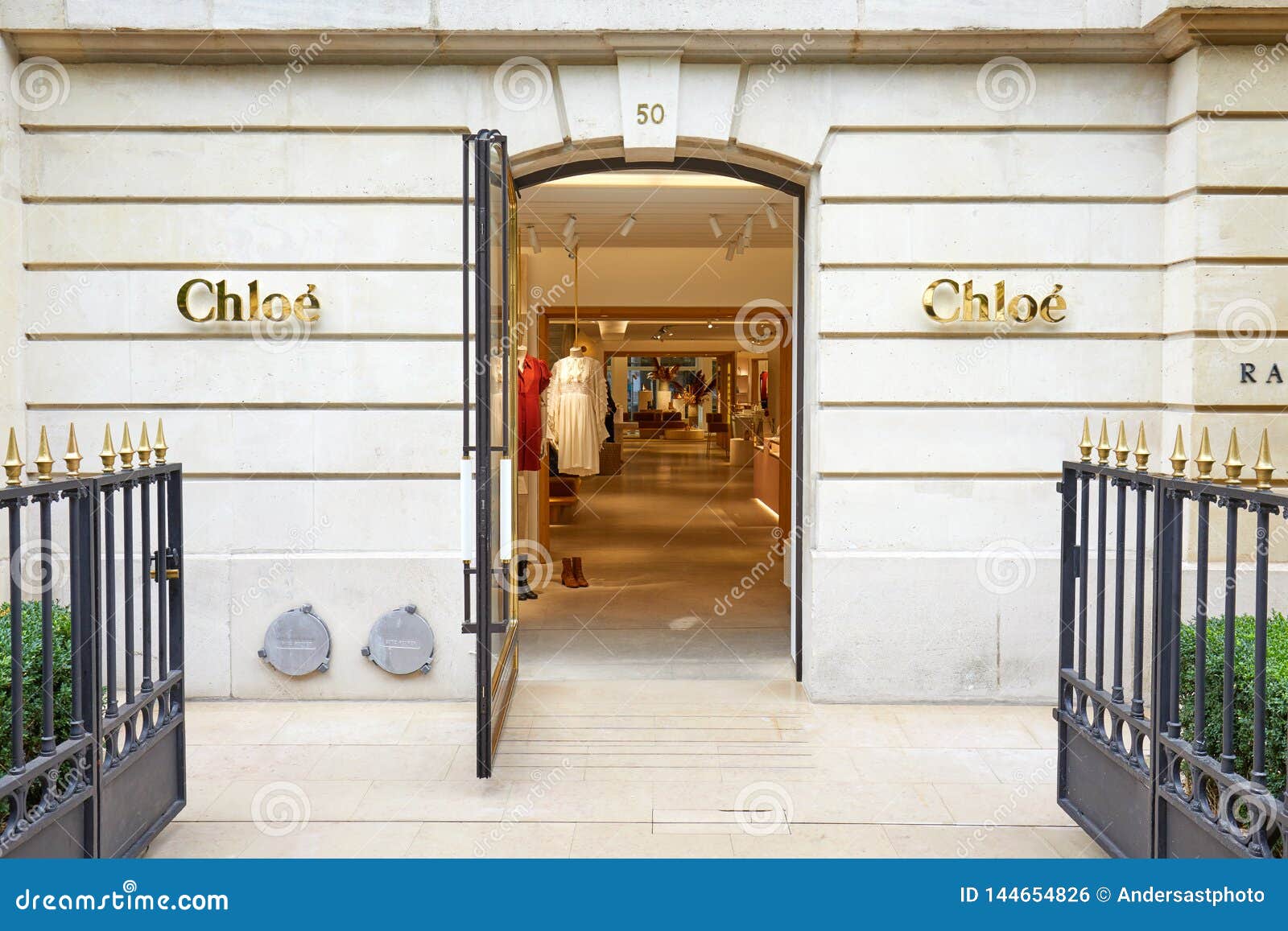 Chloe Boutique on Avenue Montaigne in Paris, France on August 20