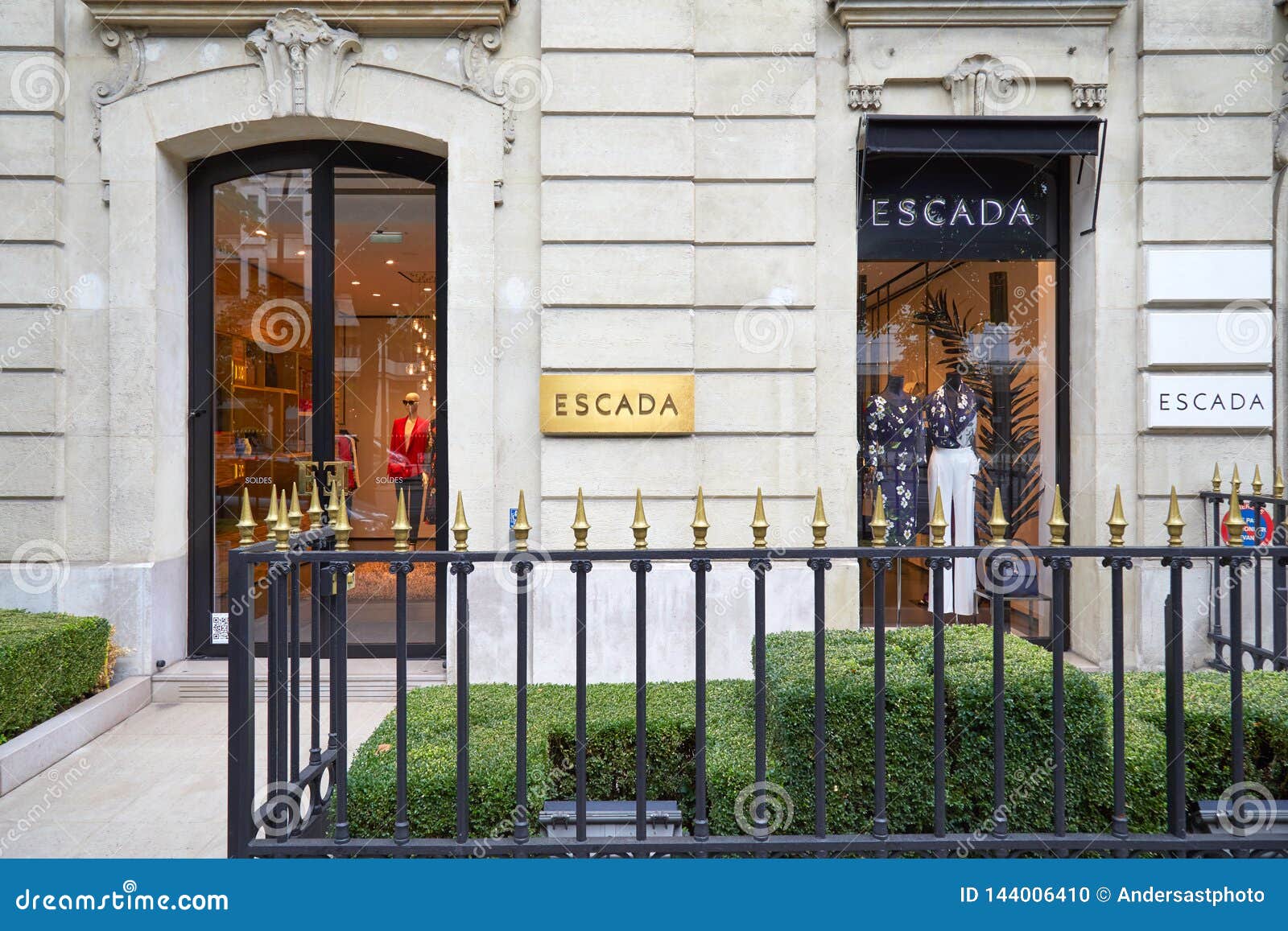 Fendi Fashion Luxury Store in Avenue Montaigne in Paris, France