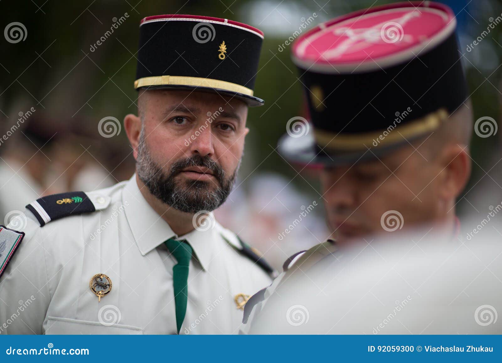 Paris. France. July 14, 2012. Legioners of the French Foreign Legion ...