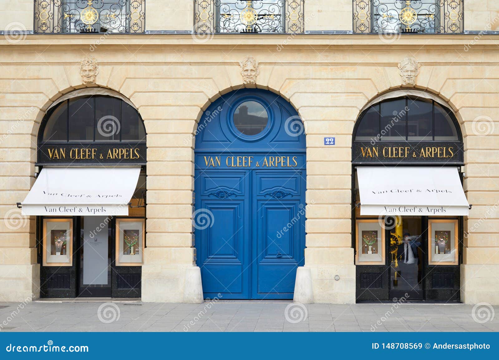 Van Cleef and Arpels Luxury Store in Place Vendome in Paris, France ...