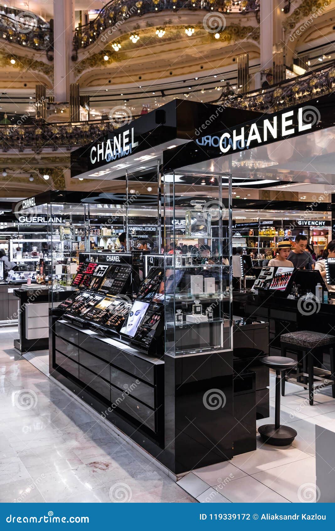 Chanel Shop In The Galeries Lafayette. Paris, France Editorial Photography - Image of business ...