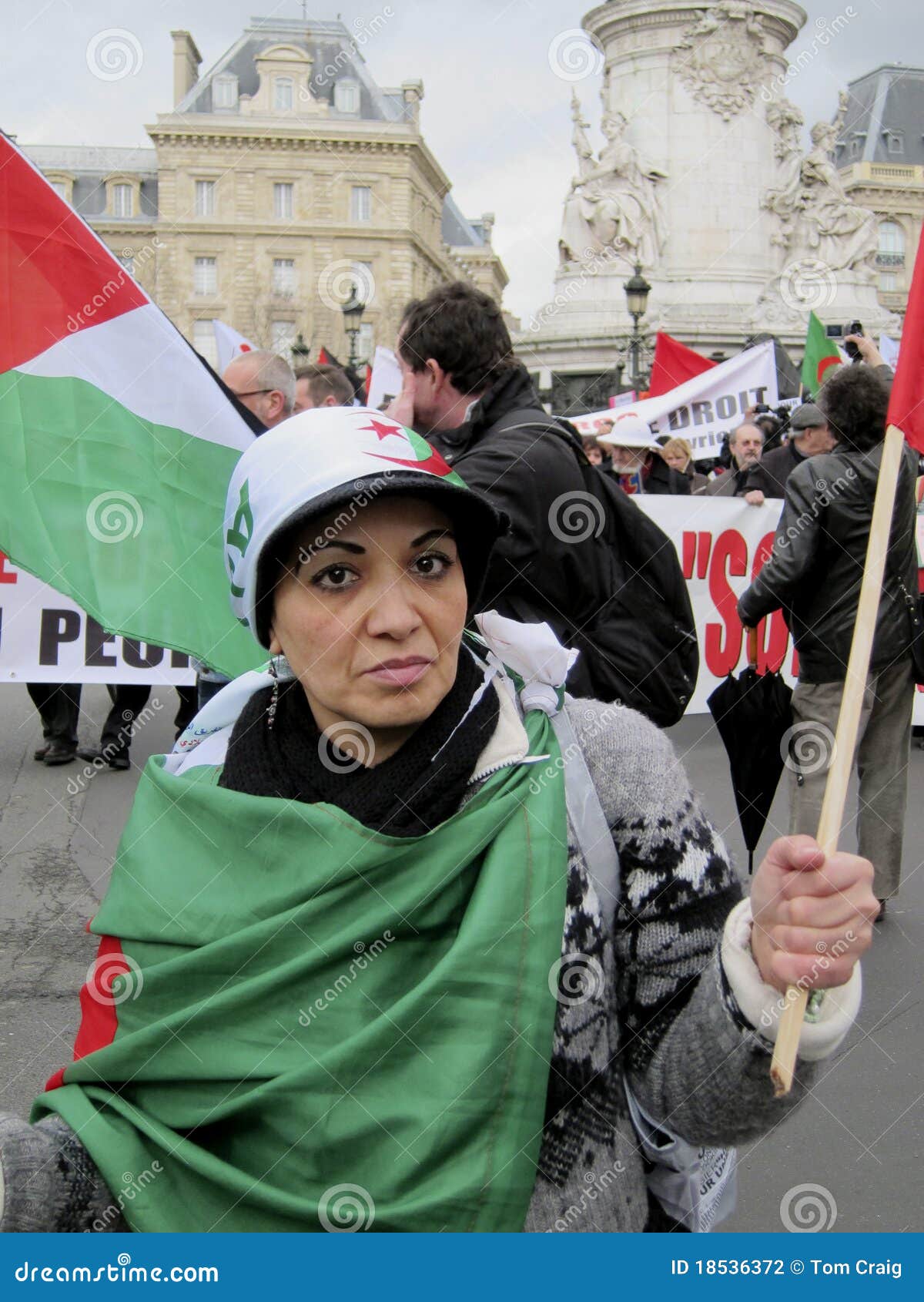 Paris, France, Libya Demonstration, Editorial Photography - Image of ...