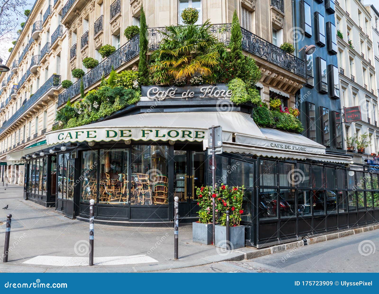 Cafe De Flore Closed because of Coronavirus Pandemic - Paris, France  Editorial Stock Image - Image of pandemic, government: 175723909