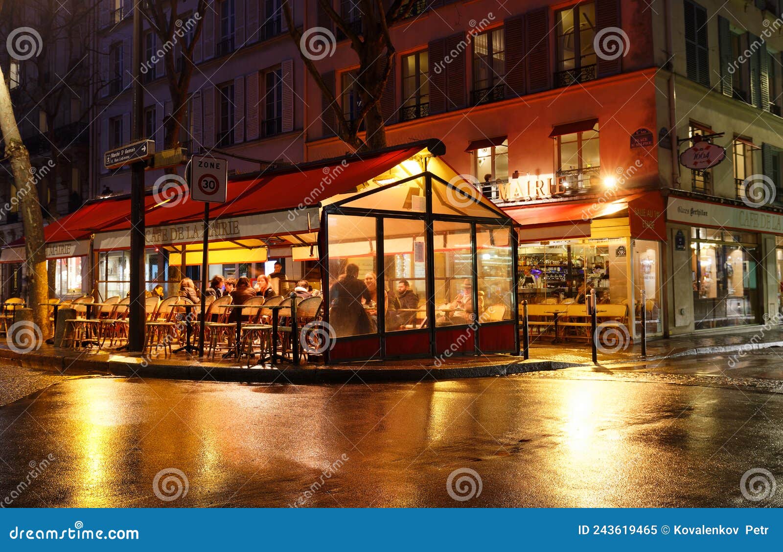 Cafe De La Mairie is Traditional French Cafe Located Near Saint Sulpice ...